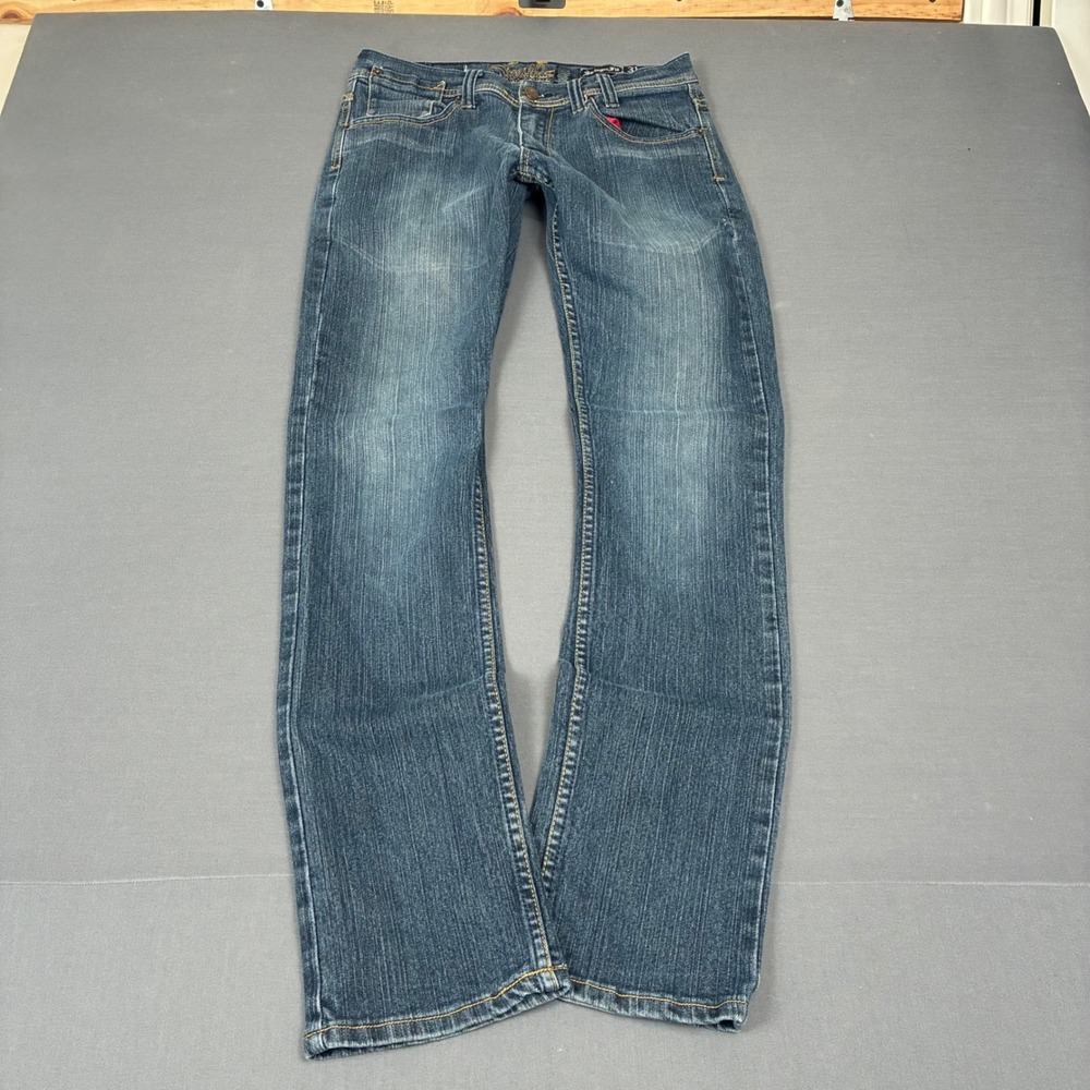 O'Neill Stringer Slim Bootcut Dark Wash Mid Rise Jeans Women's Size 28x32 Grunge